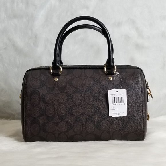 COACH ROWAN SATCHEL IN SIGNATURE CANVAS - Picture 2 of 8